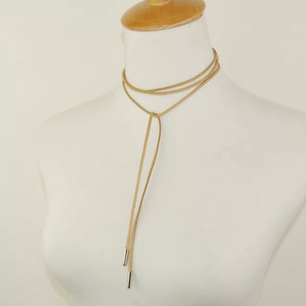 Choker Tan Suede/New without tags